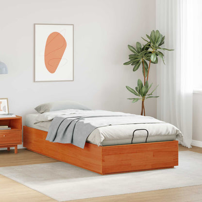 Letto ottomano Marrone Cera 90 x 200 cm Legno di pino massiccio | homemem39