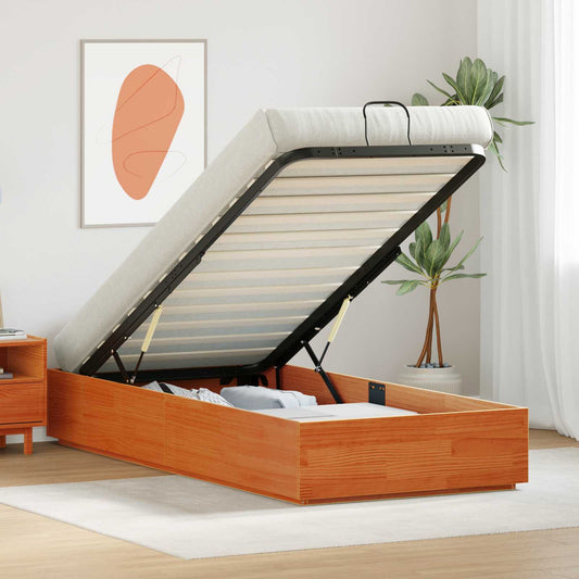 Letto ottomano Marrone Cera 100 x 200 cm | homemem39