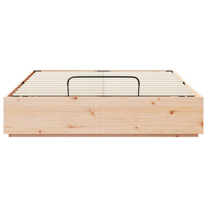 Letto ottomano Naturale 135 x 190 cm Legno di pino massiccio | homemem39
