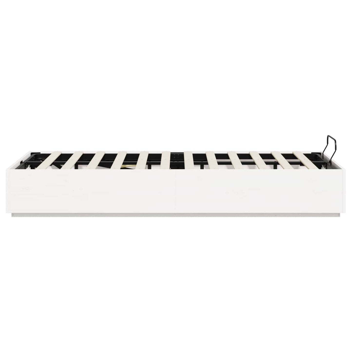 Letto ottomano Bianco 135 x 190 cm Legno di pino massiccio | homemem39
