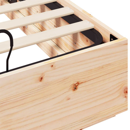 Letto ottomano Naturale 140 x 190 cm Legno di pino massiccio | homemem39