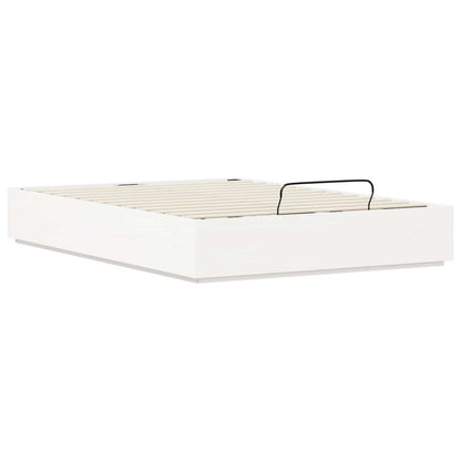 Letto ottomano Bianco 150 x 200 cm Legno di pino massiccio | homemem39