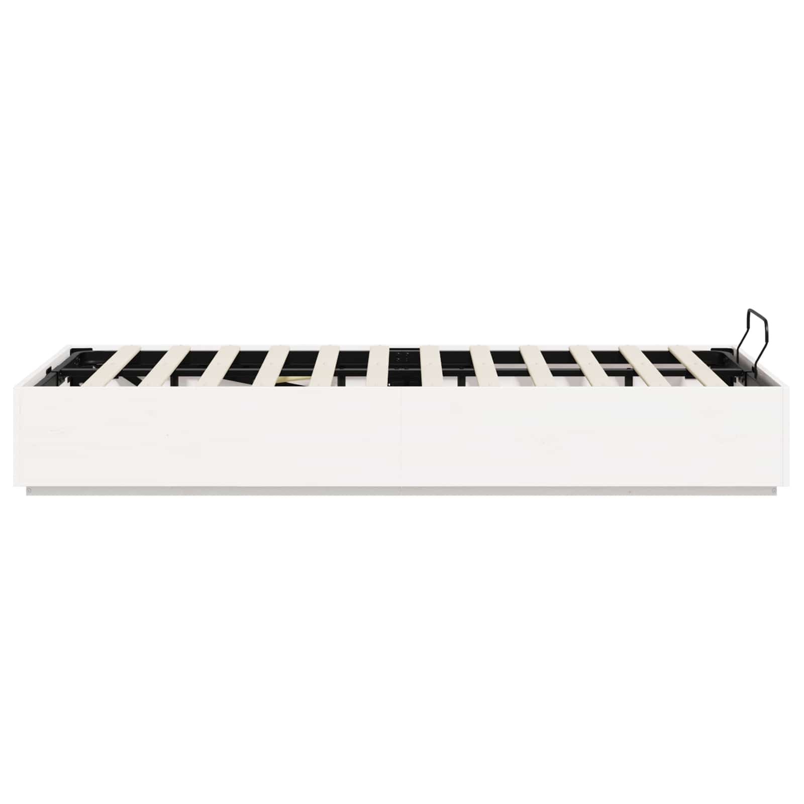 Letto ottomano Bianco 160 x 200 cm Legno di pino massiccio | homemem39