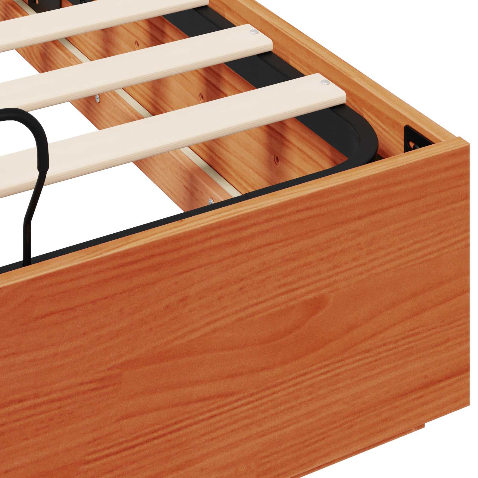 Letto ottomano 160 x 200 cm Legno di pino massiccio | homemem39