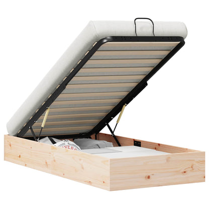 Telaio del Letto Ottomano con Ripostiglio Naturale 70 x 190 cm | homemem39
