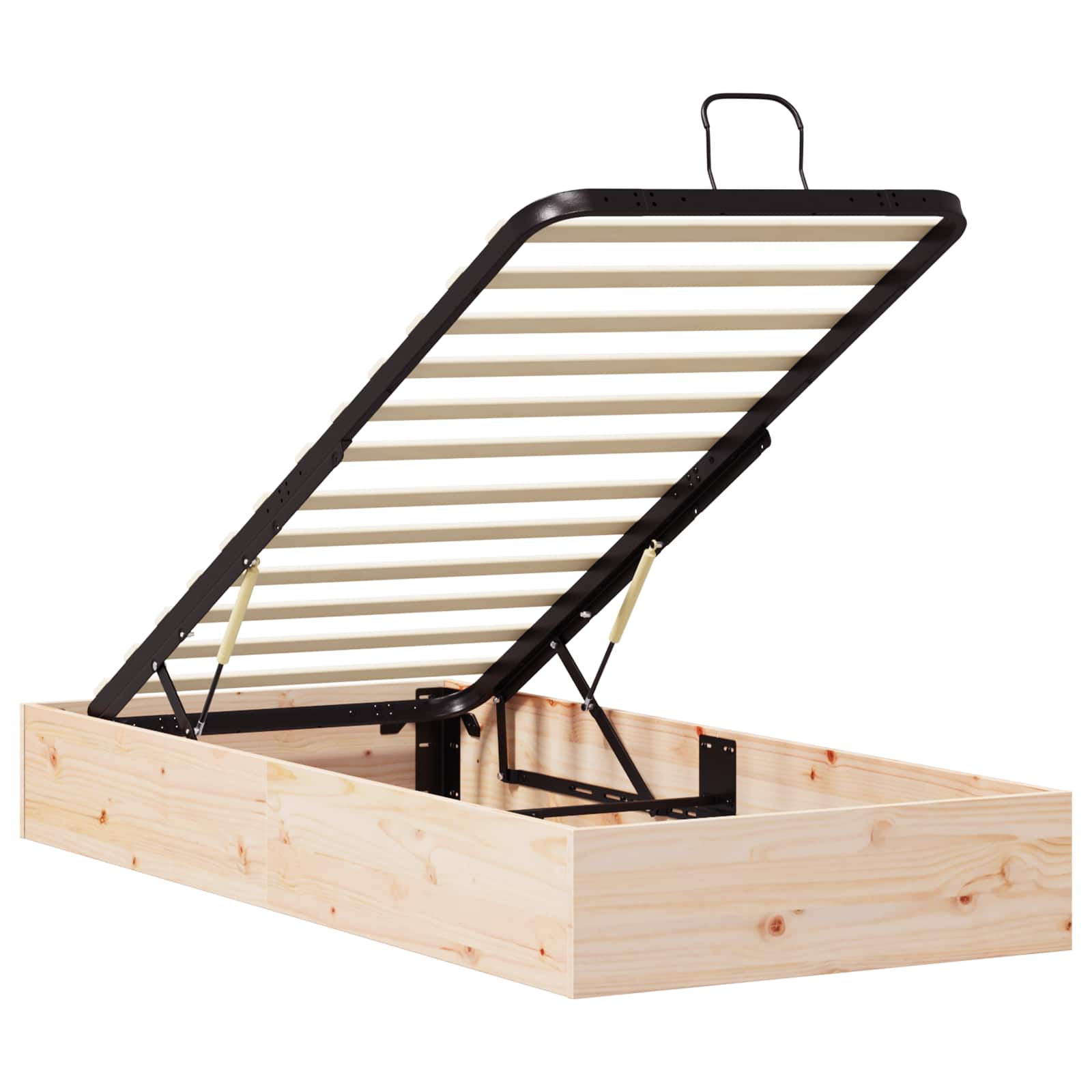 Telaio del Letto Ottomano con Ripostiglio Naturale 70 x 190 cm | homemem39