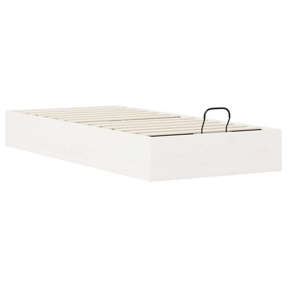Telaio del Letto Ottomano con Ripostiglio Bianco 75 x 190 cm | homemem39