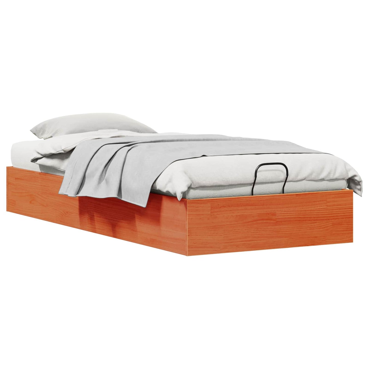 Telaio del Letto Ottomano con Ripostiglio Marrone Cerato | homemem39
