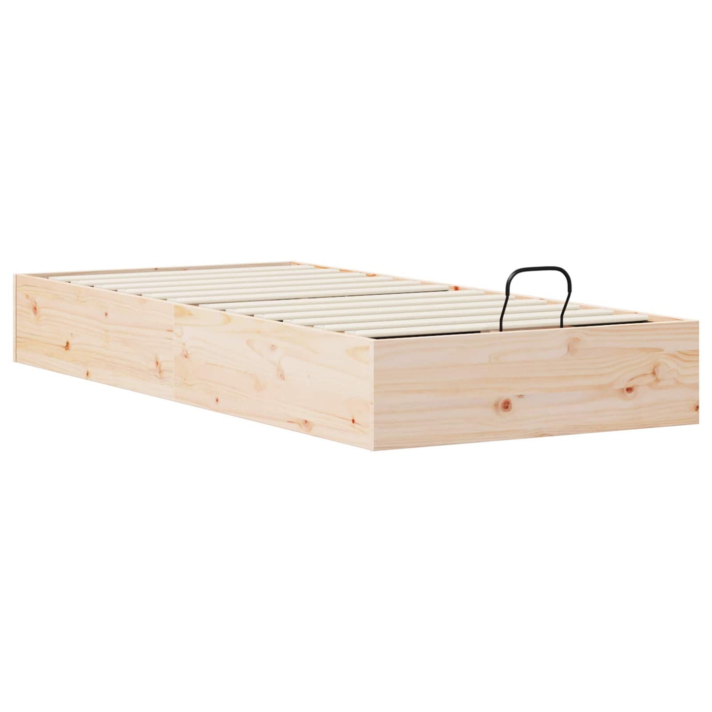 Telaio del Letto Ottomano con Ripostiglio Naturale 90 x 190 cm | homemem39