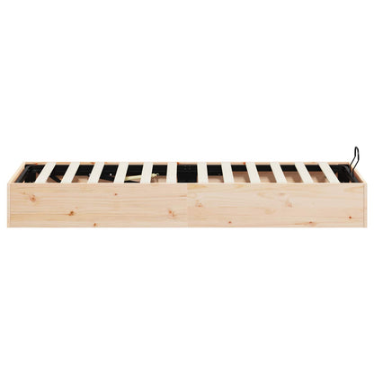 Telaio del Letto Ottomano con Ripostiglio Naturale 80 x 200 cm | homemem39