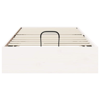 Telaio del Letto Ottomano con Ripostiglio Bianco 90 x 200 cm | homemem39
