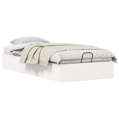 Telaio del Letto Ottomano con Ripostiglio Bianco 90 x 200 cm | homemem39