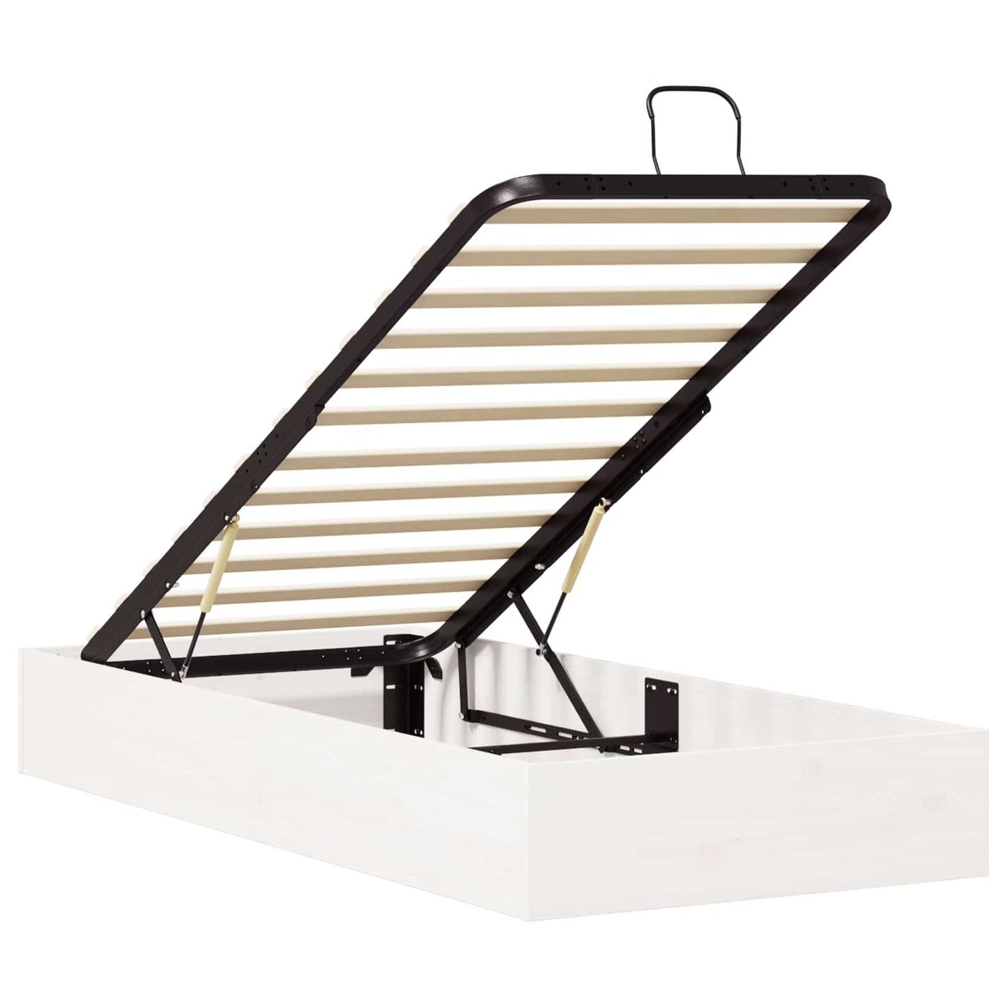 Telaio del Letto Ottomano con Ripostiglio Bianco 100 x 200 cm | homemem39