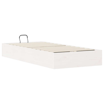 Telaio del Letto Ottomano con Ripostiglio Bianco 100 x 200 cm | homemem39