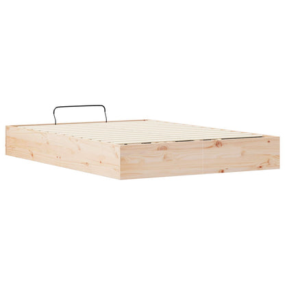 Telaio del Letto Ottomano con Ripostiglio Naturale 140 x 190 cm | homemem39