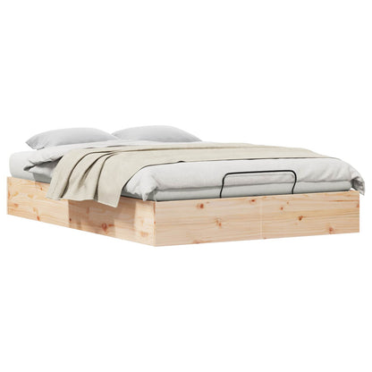 Telaio del Letto Ottomano con Ripostiglio Naturale 140 x 200 cm | homemem39