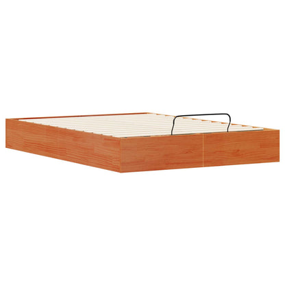 Telaio del Letto Ottomano con Ripostiglio Marrone Cera | homemem39