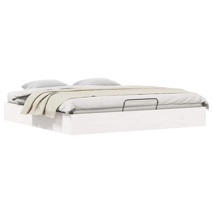 Telaio del Letto Ottomano con Ripostiglio Bianco 180 x 200 cm | homemem39