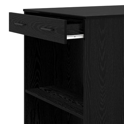 Tavolo da bar Rovere Nero 102 x 70 x 103,5 cm Legno multistrato | homemem39