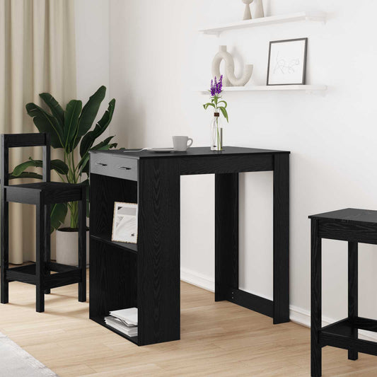 Tavolo da bar Rovere Nero 102 x 70 x 103,5 cm Legno multistrato | homemem39