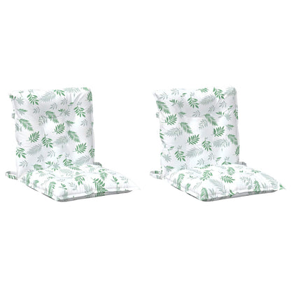 Cuscino da Esterno 2 pcs Motivo a foglie fini 100 x 50 x 7 cm | homemem39