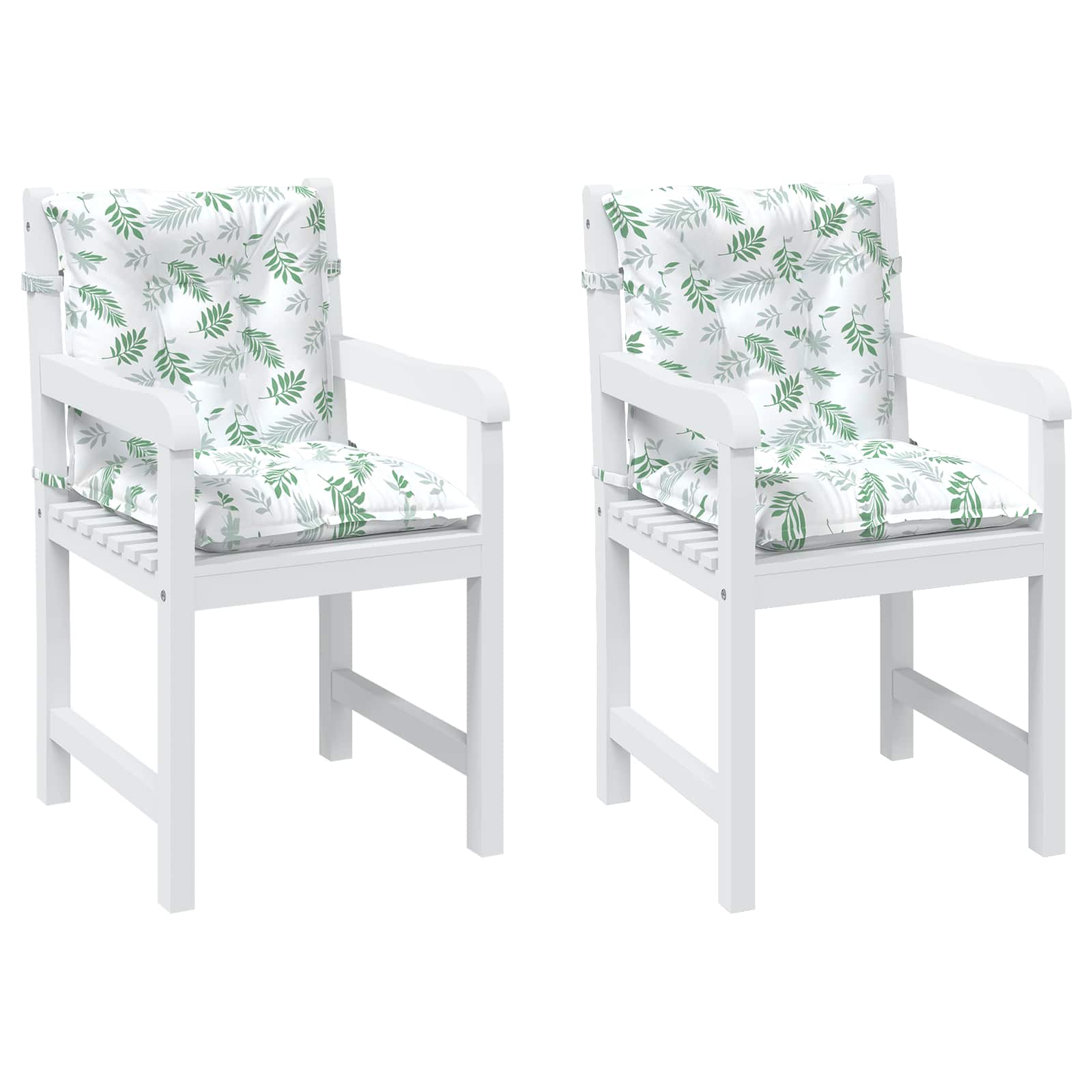 Cuscino da Esterno 2 pcs Motivo a foglie fini 100 x 50 x 7 cm | homemem39