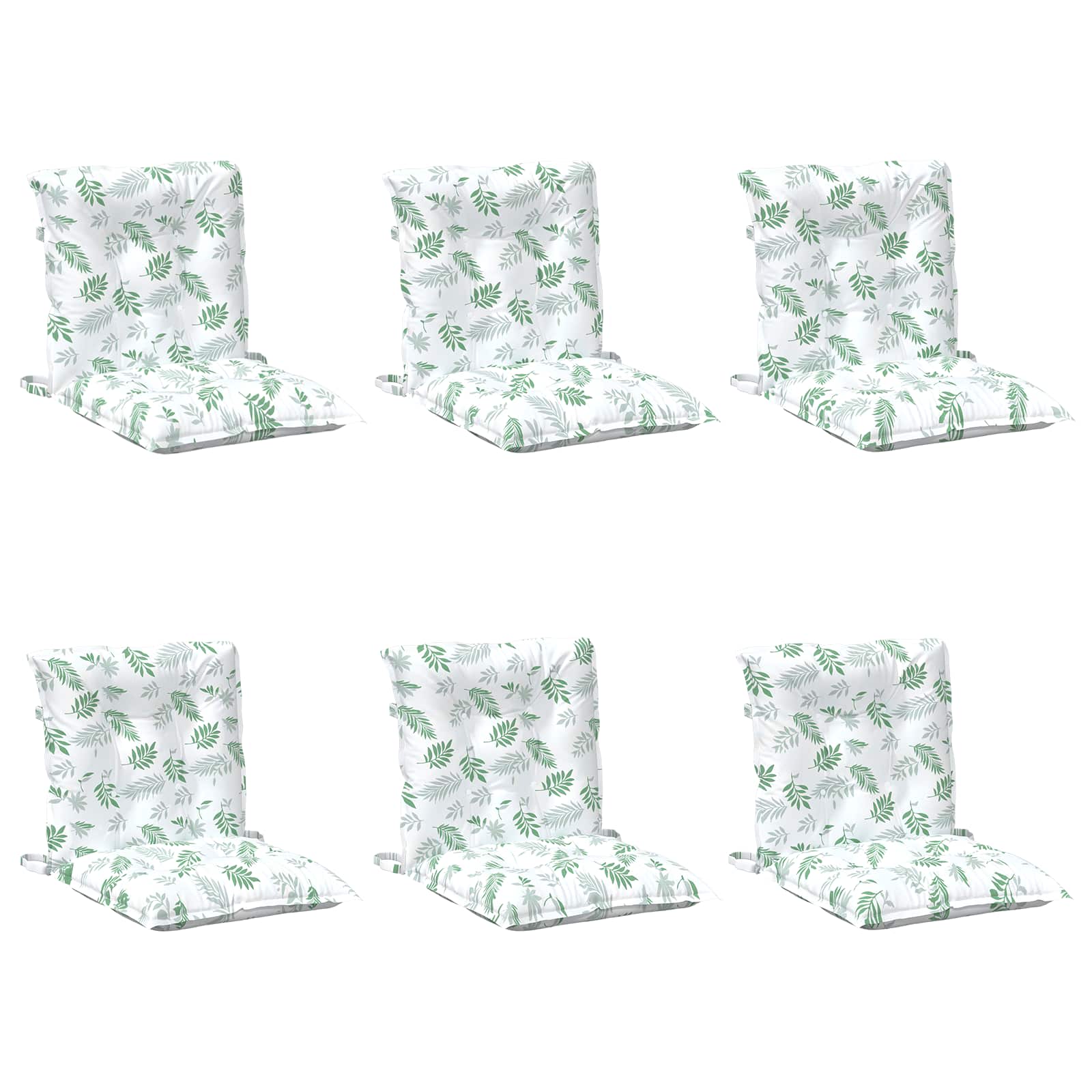 Cuscino da Esterno 6 pcs Bianco 100 x 50 x 7 cm Tessuto | homemem39