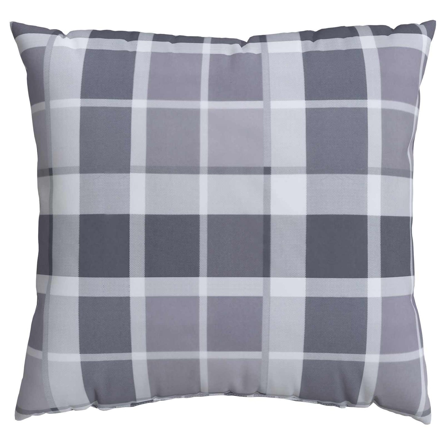 Cuscino da Esterno 4 pcs Grigio a quadri 40 x 40 cm Tessuto | homemem39