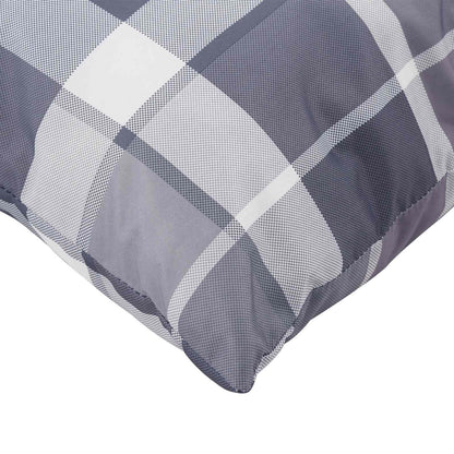 Cuscino da Esterno 4 pcs Grigio a quadri 60 x 60 cm Tessuto | homemem39