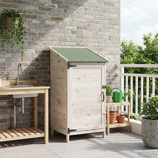 Capanno da Giardino Bianco 59,5 x 56 x 113,5 cm | homemem39