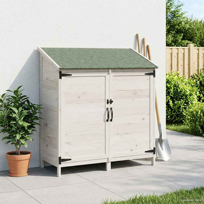 Capanno da Giardino con tetto Bianco 106,5 x 56 x 113,5 cm | homemem39