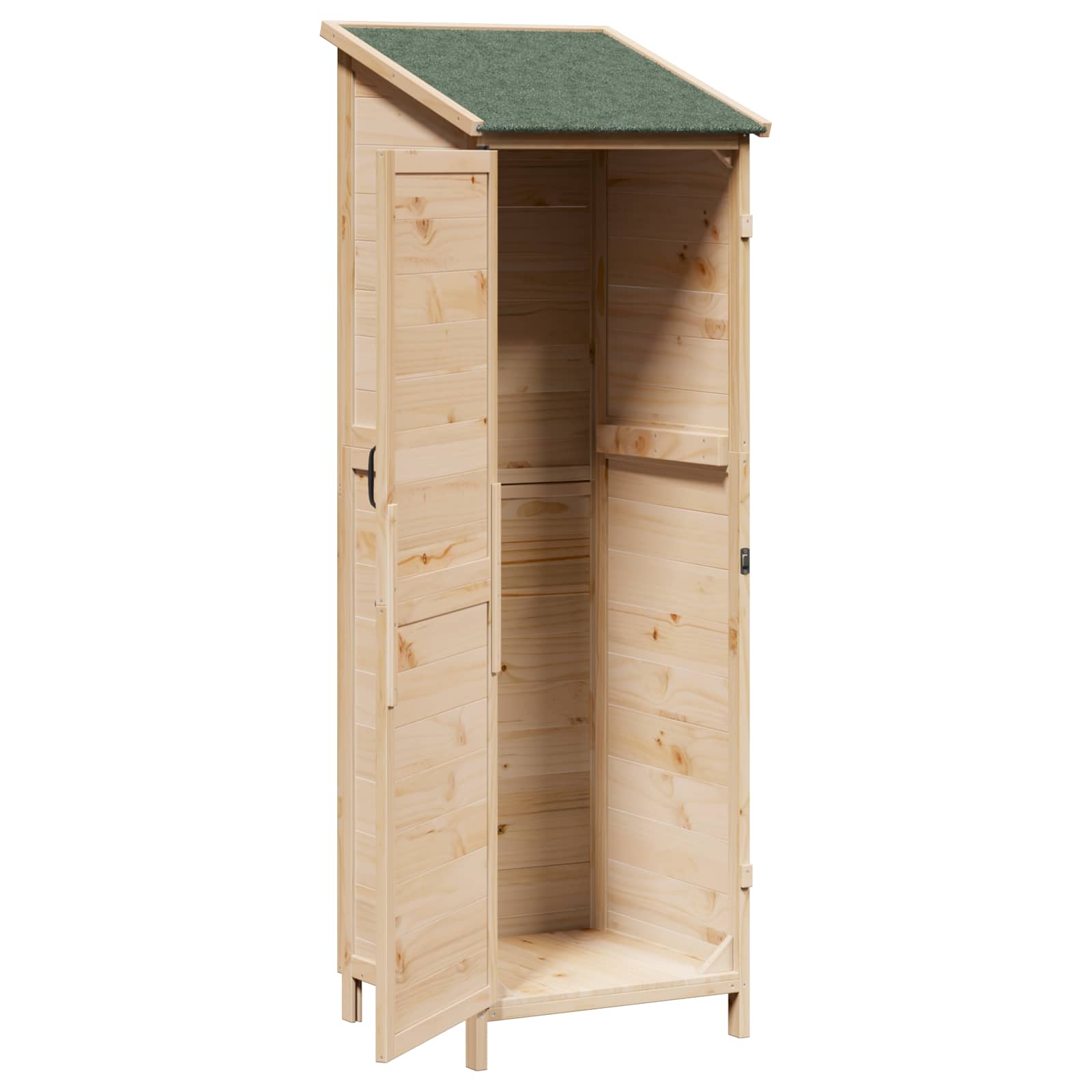 Capanno da Giardino con tetto Naturale 59,5 x 56 x 176,5 cm | homemem39