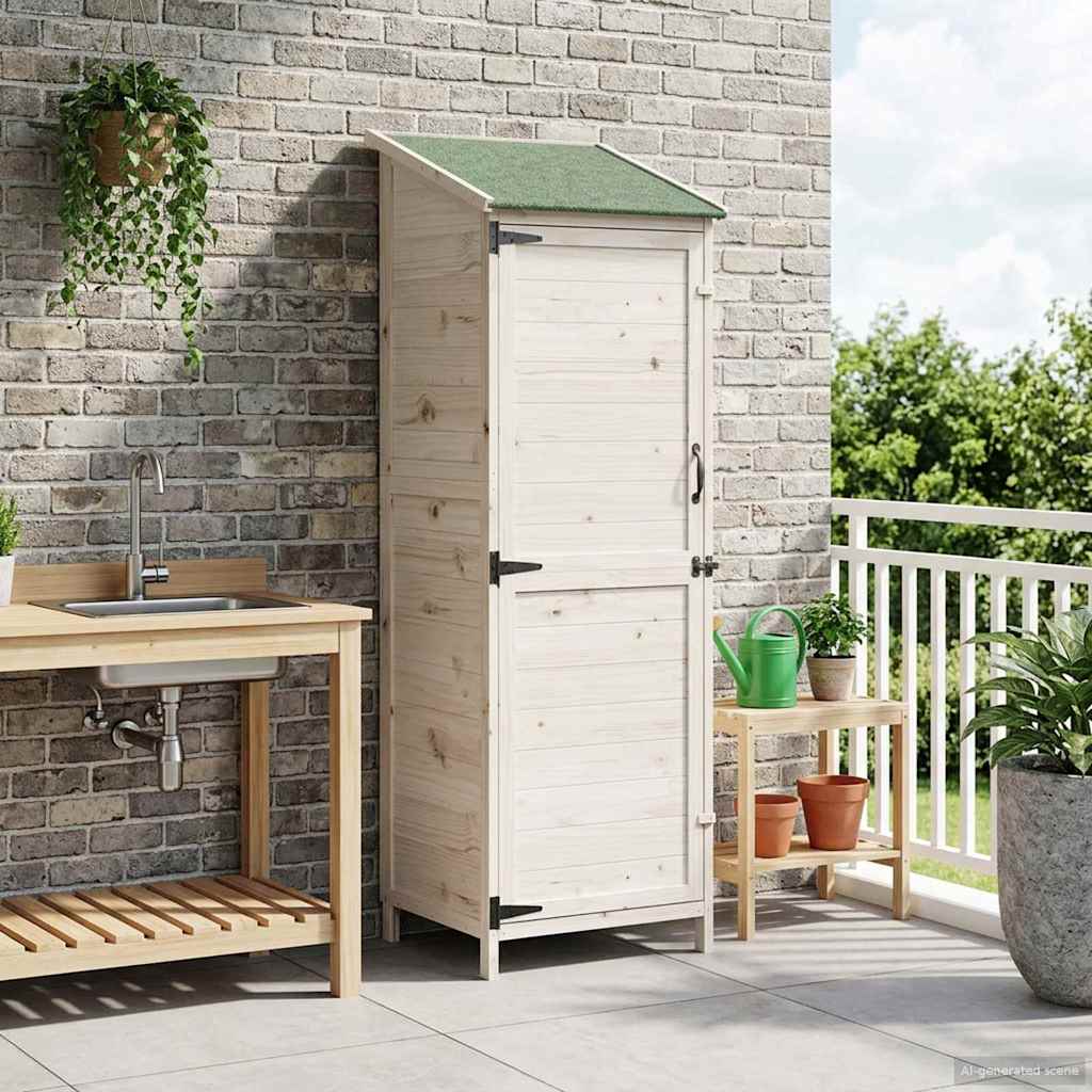 Capanno da Giardino con tetto Bianco 59,5 x 56 x 176,5 cm | homemem39