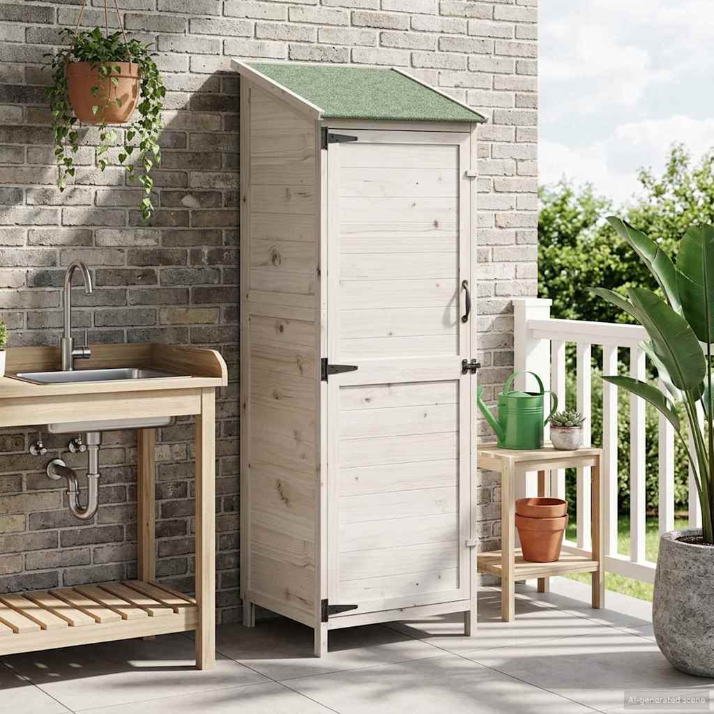 Capanno da Giardino con tetto Bianco 59,5 x 56 x 176,5 cm | homemem39
