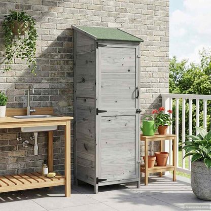 Capanno da Giardino con tetto Grigio 59,5 x 56 x 176,5 cm | homemem39