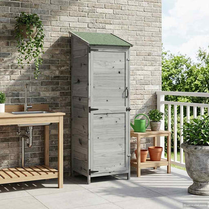 Capanno da Giardino con tetto Grigio 59,5 x 56 x 176,5 cm | homemem39