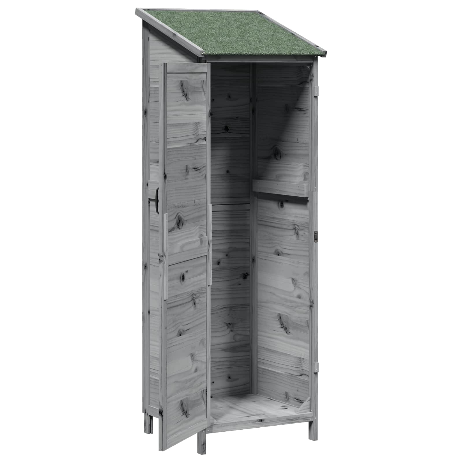 Capanno da Giardino con tetto Grigio 59,5 x 56 x 176,5 cm | homemem39