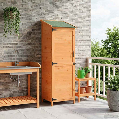 Capanno da Giardino con tetto Marrone 59,5 x 56 x 176,5 cm | homemem39