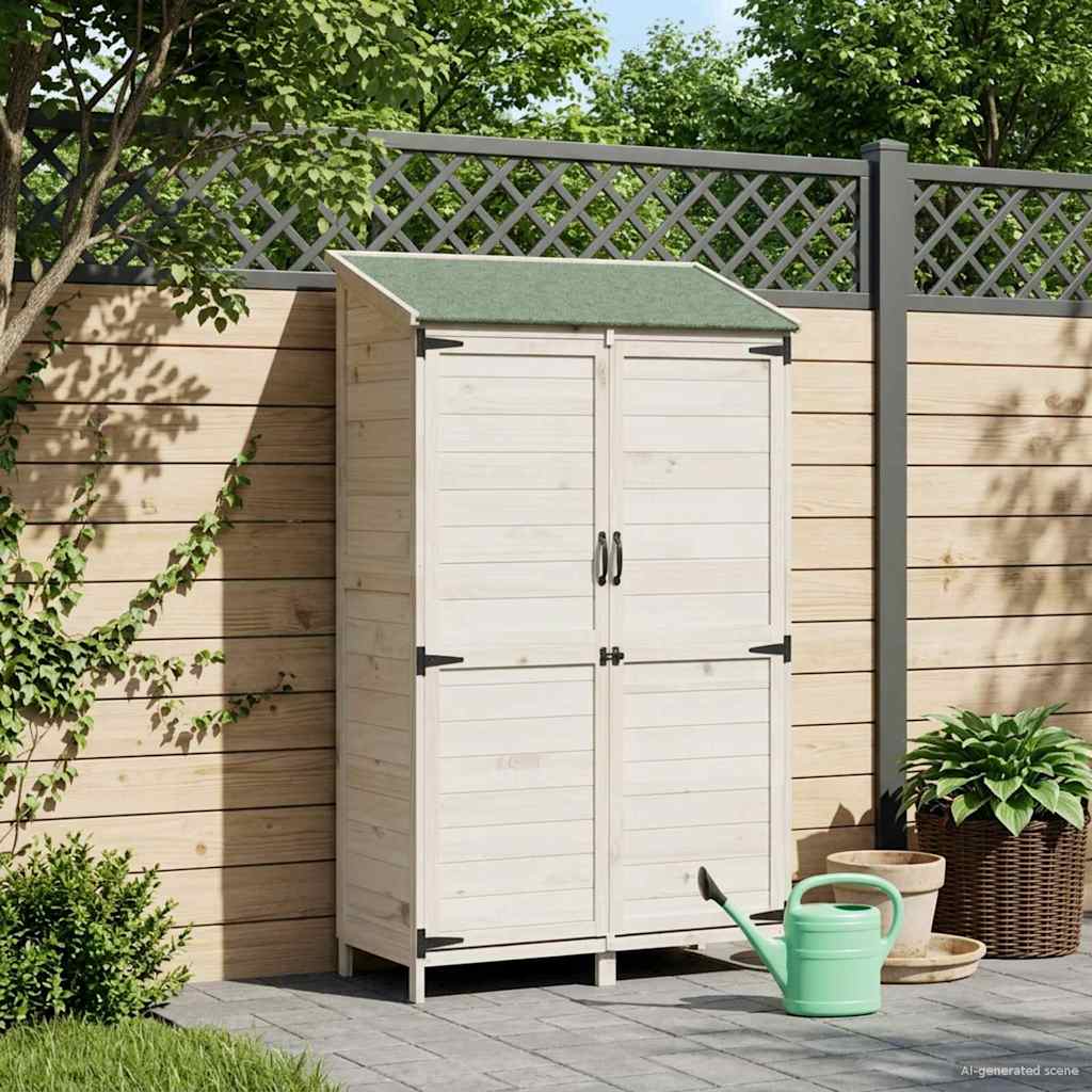 Capanno da Giardino con tetto Bianco 106,5 x 56 x 176 cm | homemem39