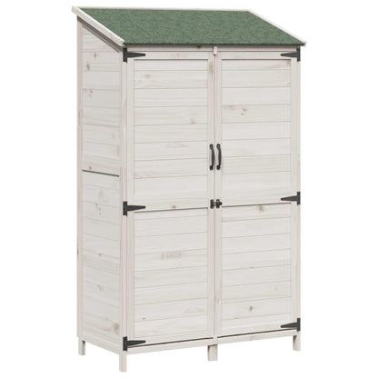 Capanno da Giardino con tetto Bianco 106,5 x 56 x 176 cm | homemem39