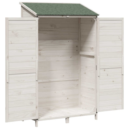 Capanno da Giardino con tetto Bianco 106,5 x 56 x 176 cm | homemem39