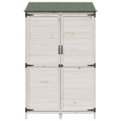 Capanno da Giardino con tetto Bianco 106,5 x 56 x 176 cm | homemem39