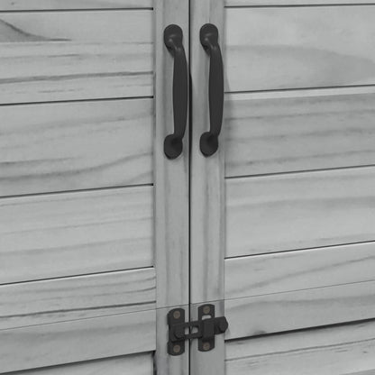 Capanno da Giardino con tetto Grigio 106,5 x 56 x 176 cm | homemem39