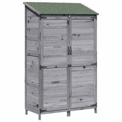 Capanno da Giardino con tetto Grigio 106,5 x 56 x 176 cm | homemem39