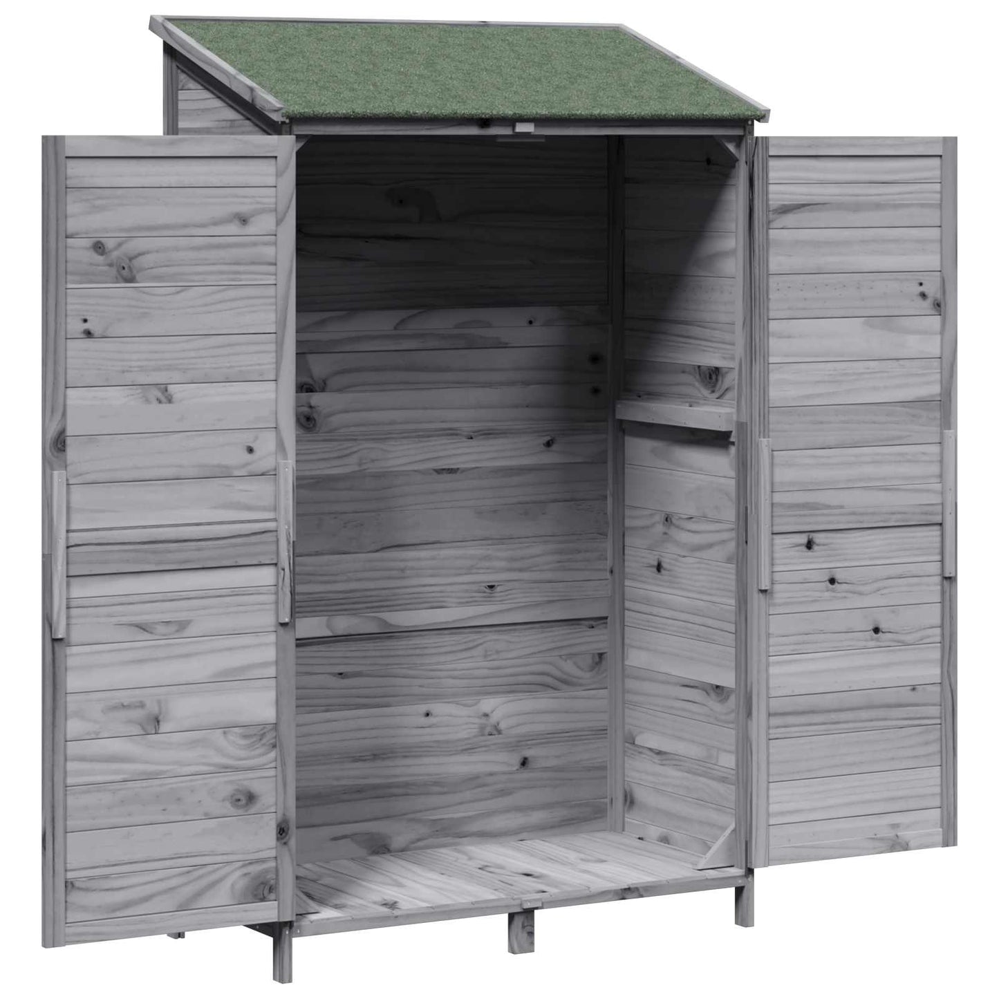 Capanno da Giardino con tetto Grigio 106,5 x 56 x 176 cm | homemem39