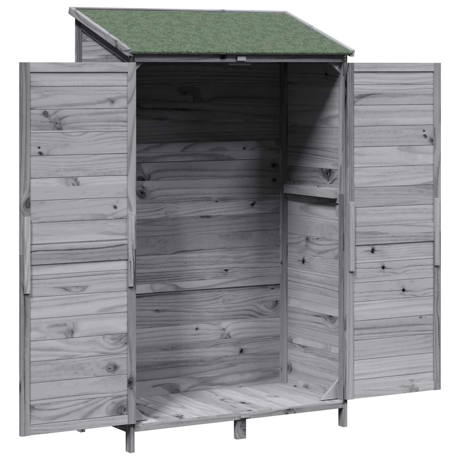 Capanno da Giardino con tetto Grigio 106,5 x 56 x 176 cm | homemem39