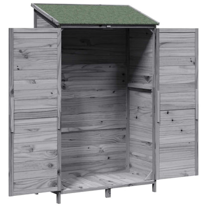 Capanno da Giardino con tetto Grigio 106,5 x 56 x 176 cm | homemem39