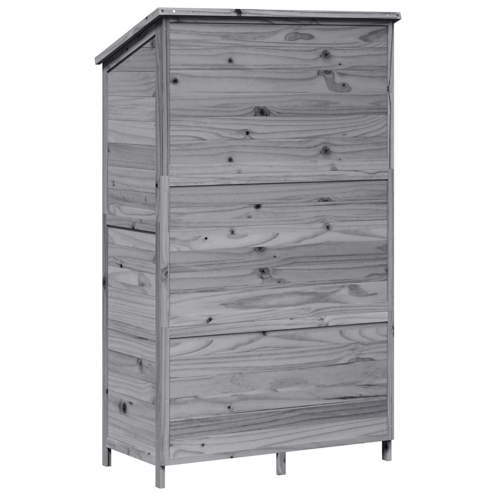 Capanno da Giardino con tetto Grigio 106,5 x 56 x 176 cm | homemem39
