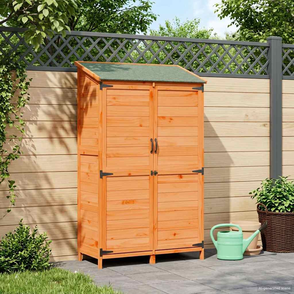 Capanno da Giardino con tetto Marrone 106,5 x 56 x 176 cm | homemem39