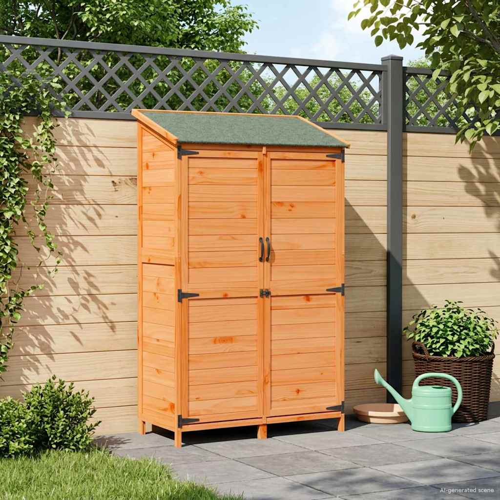 Capanno da Giardino con tetto Marrone 106,5 x 56 x 176 cm | homemem39